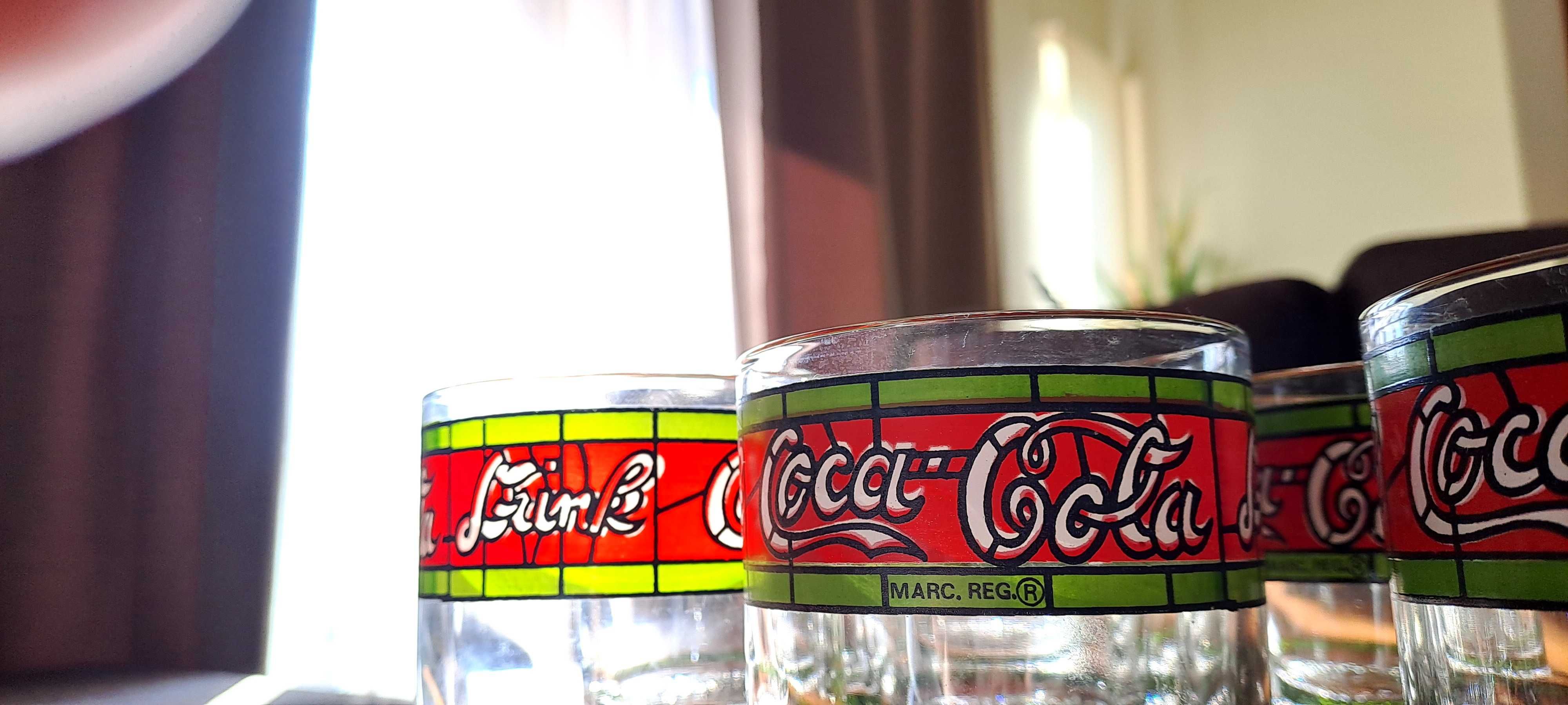 8 Copos Coca-Cola vintage