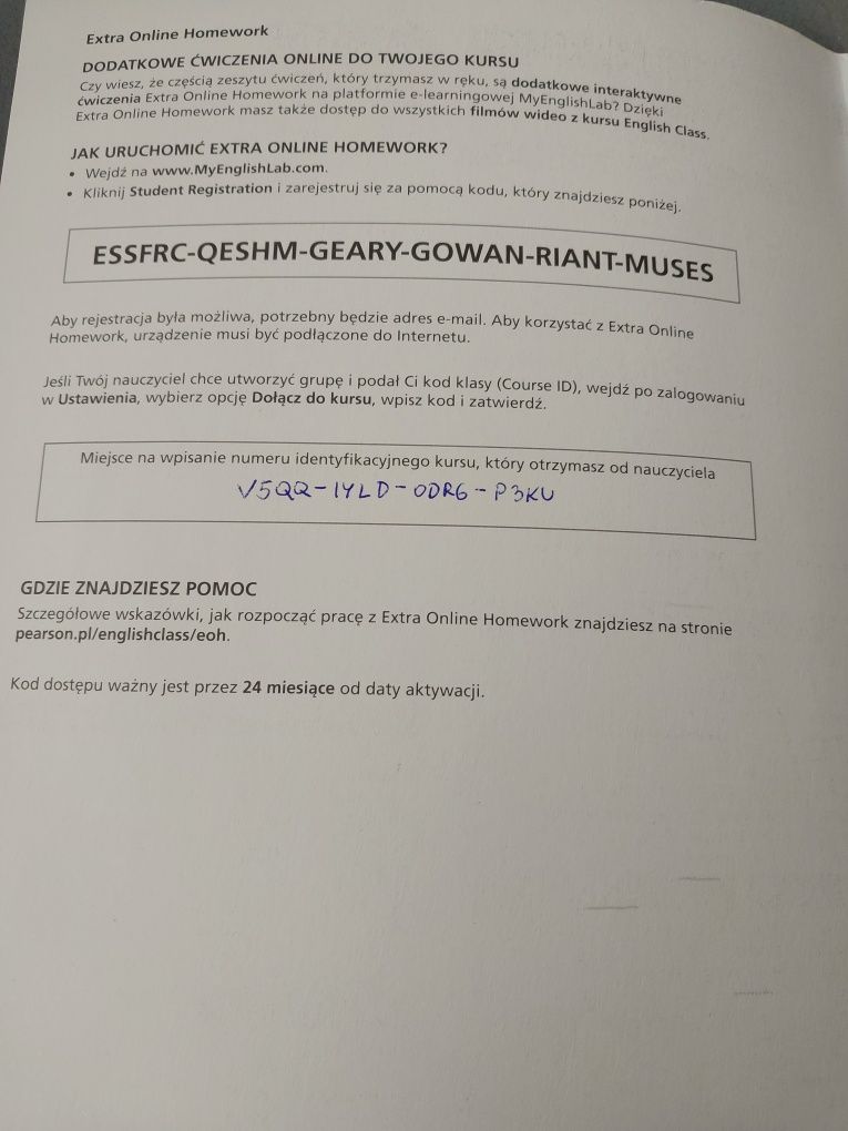 English Class B1 workbook