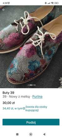 Buty damskie półbuty