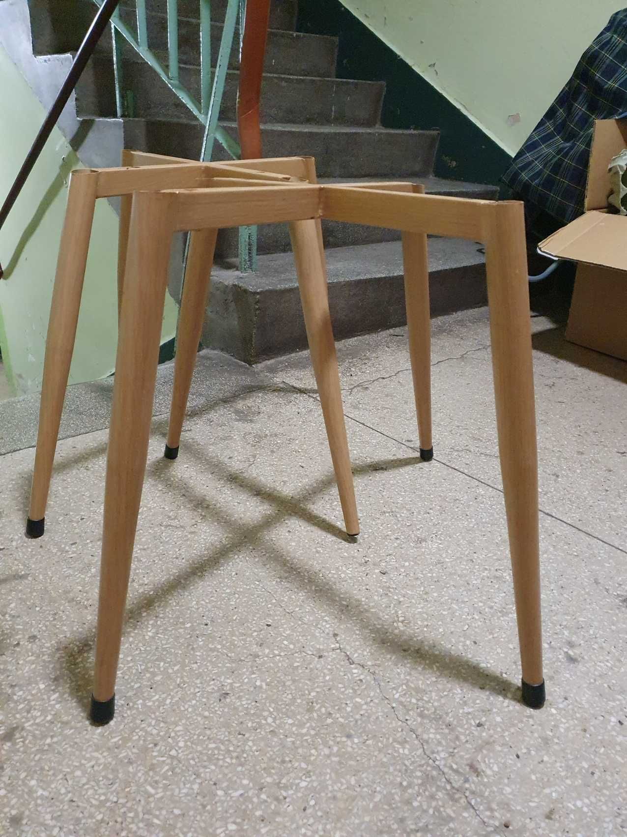 STELAŻ KRZESŁA  2 sztuki nogi z drewna  podstawa krzesło krzyżak