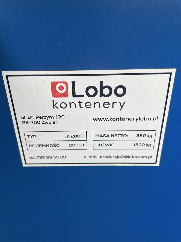 Koleby TK 2000 L do wózka widłowego x2