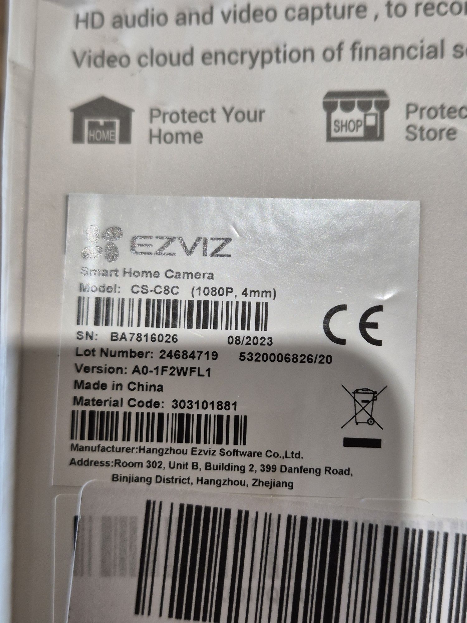 Kawera WiFi obrotowa zewnętrzna ezviz C8C