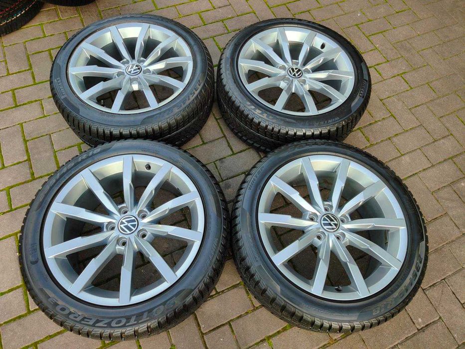 5x112 Koła ALU R18 VW Arteon Passat ET44 235/45 Pirelli 8mm Zimowe 20r