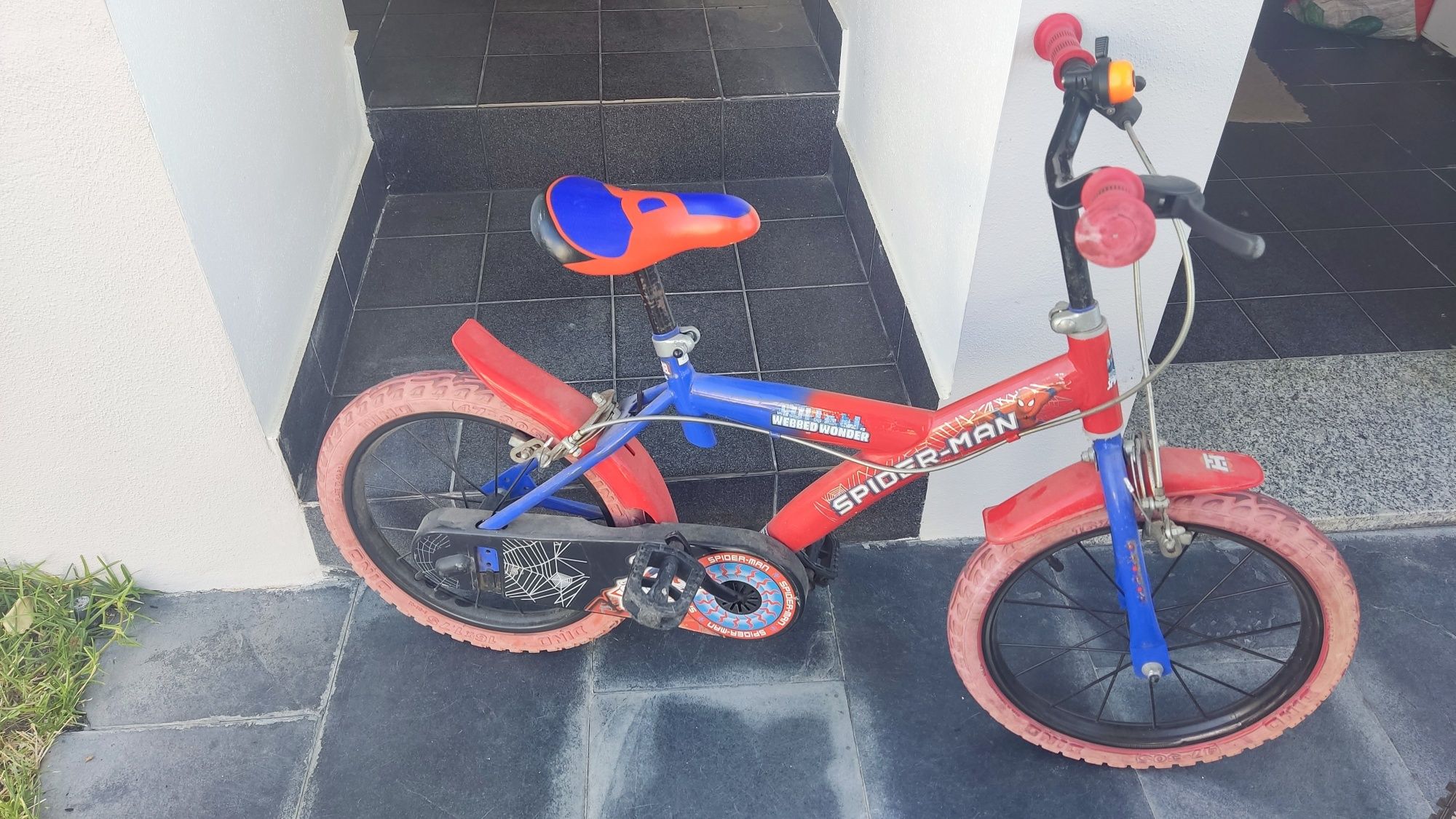 Bicicleta Spiderman criança