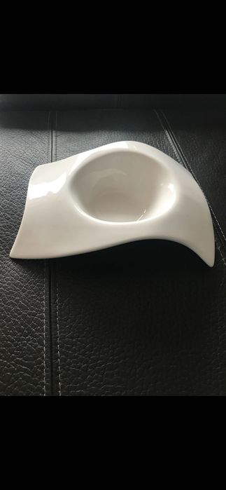 Biała miseczka ceramiczna / świecznik home&you