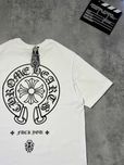 Біла Футболка Chrome Hearts з бірками | Оверсайз футболка Хром Хартс