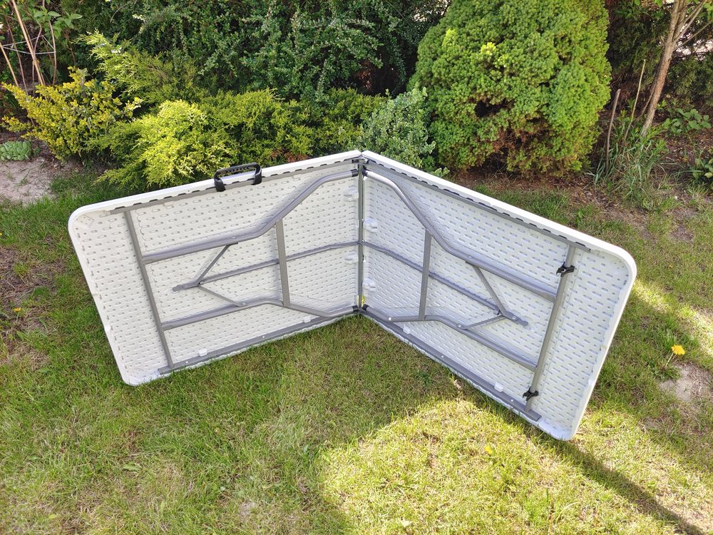 Stół składany piknikowy cateringowy ogrodowy, blat 180x70 cm