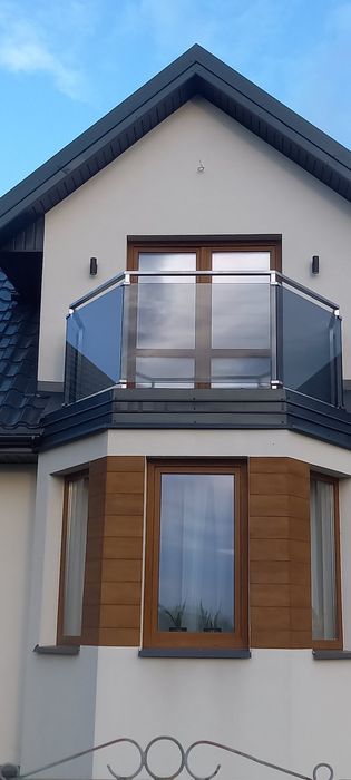 Balkony balustrady stali nierdzewnej
