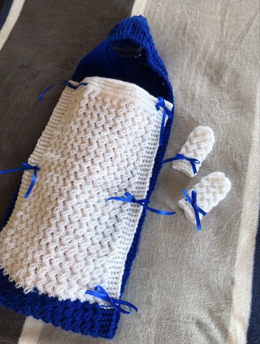 envelope para bebé com luvas