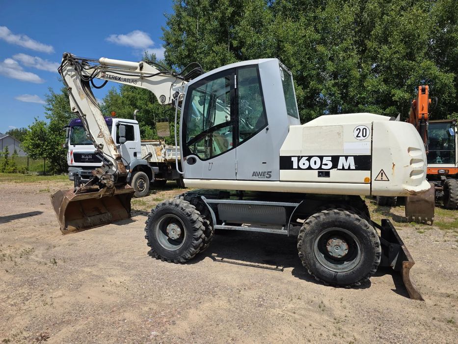 Terex 1605 M  Terex /Atlas 1605  Terex z Niemiec, łyżka skarpowa hydrauliczna,TW 160
