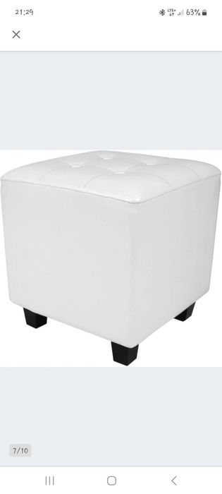 Fotel bialy z dostawka