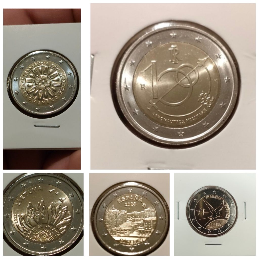 Moedas de 2€ em unc