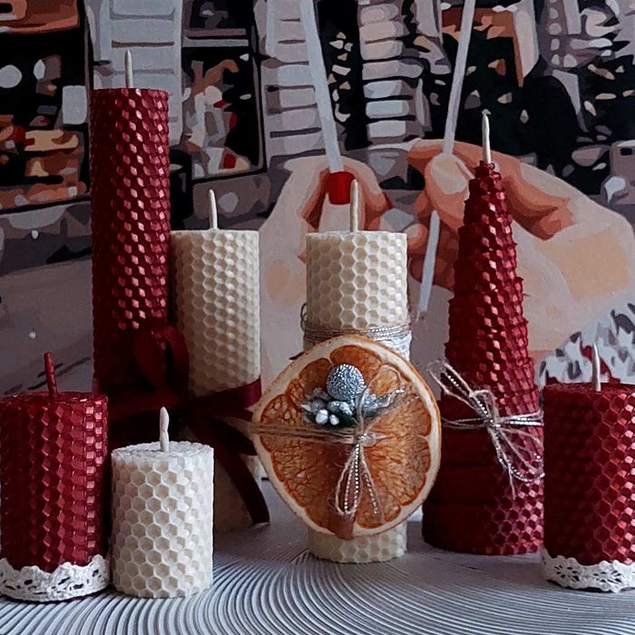 Свічки з натуральної вощини