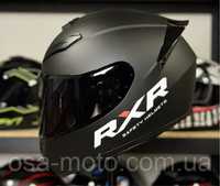 Мото шлем чорний матовий Мотошолом RXR Шлем чорний