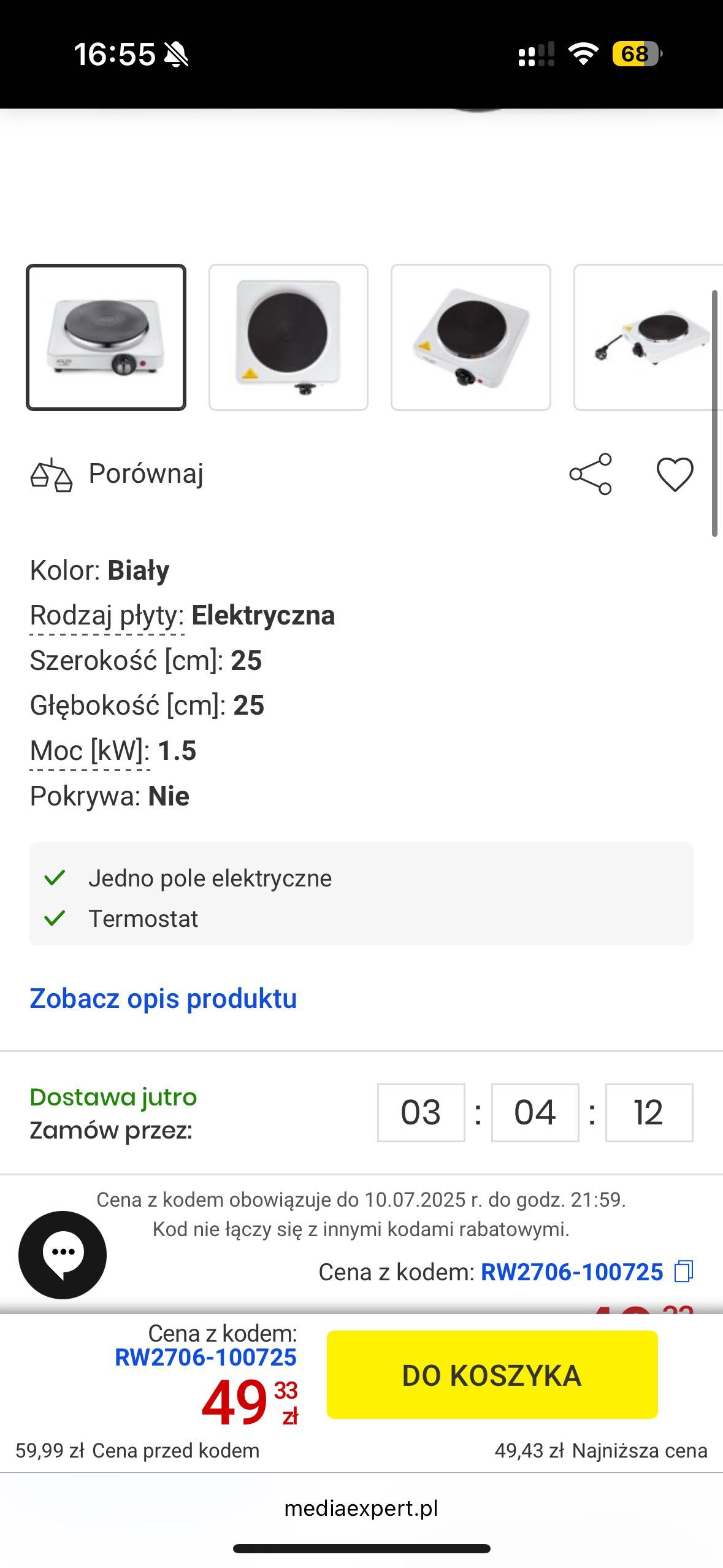Kuchenka nastawna