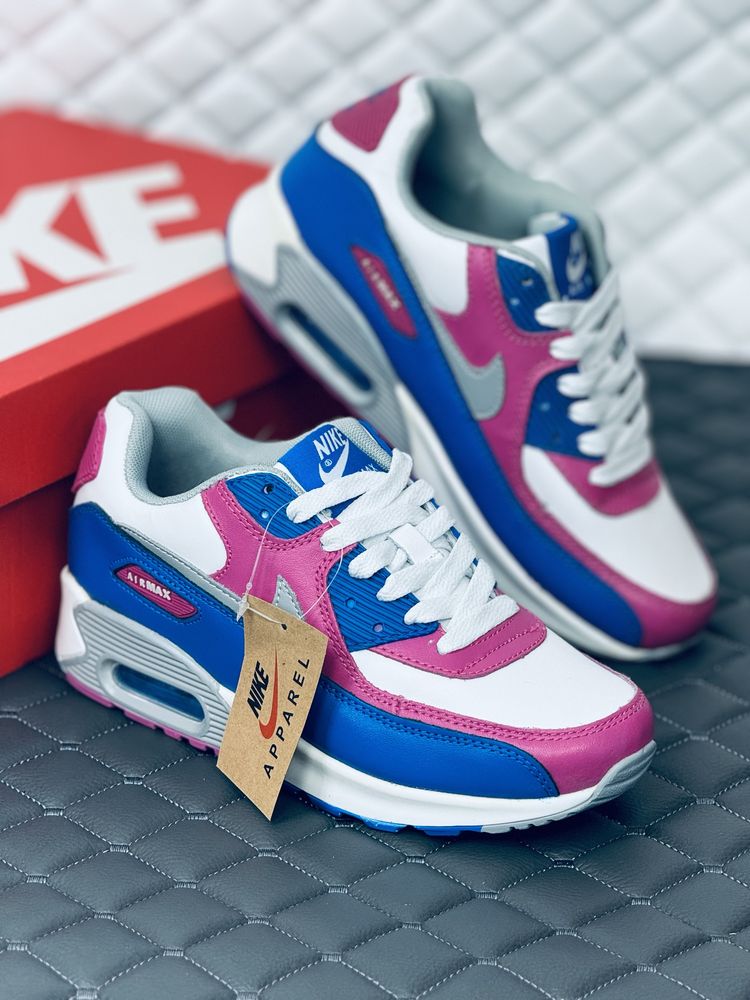 Кроссовки женские весенние кожаные Nike Air Max 90 leather Найк 90