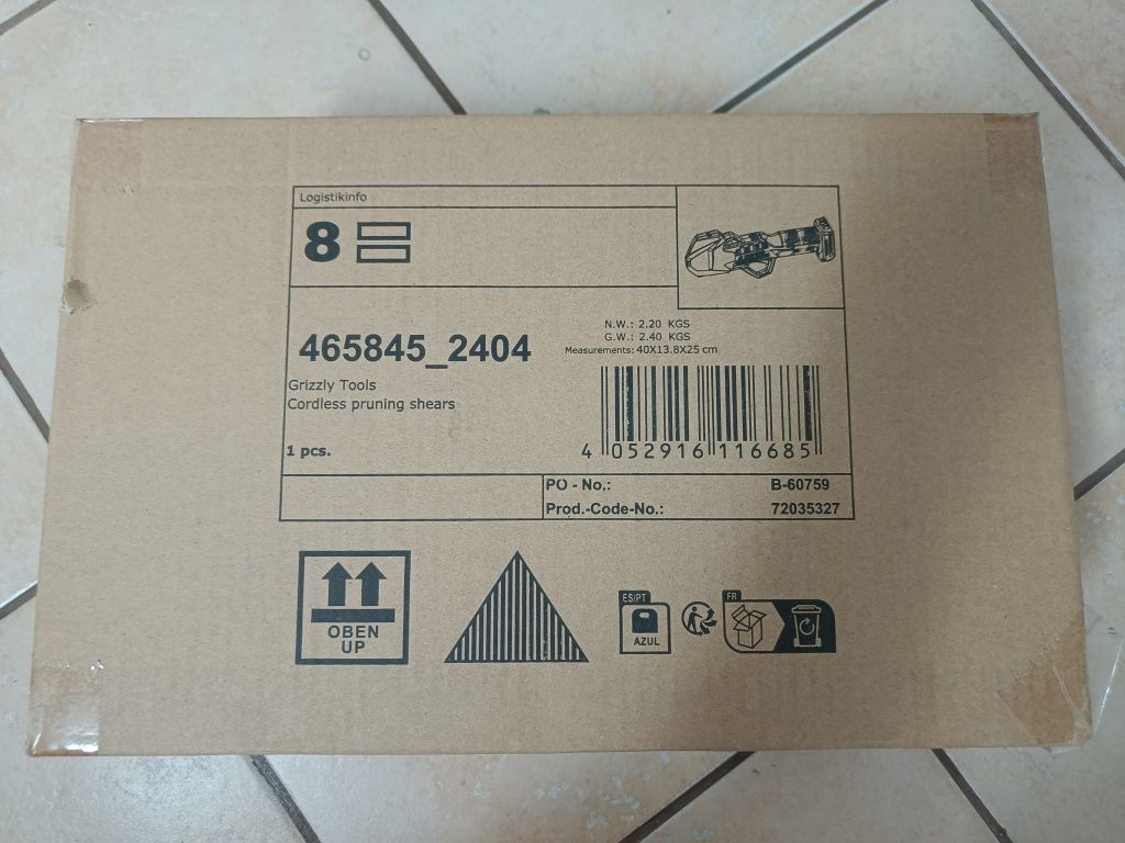 Akumulatorowe nożyce do gałęzi sekator PAAS 20-Li B1, 20 V gw 3 lata