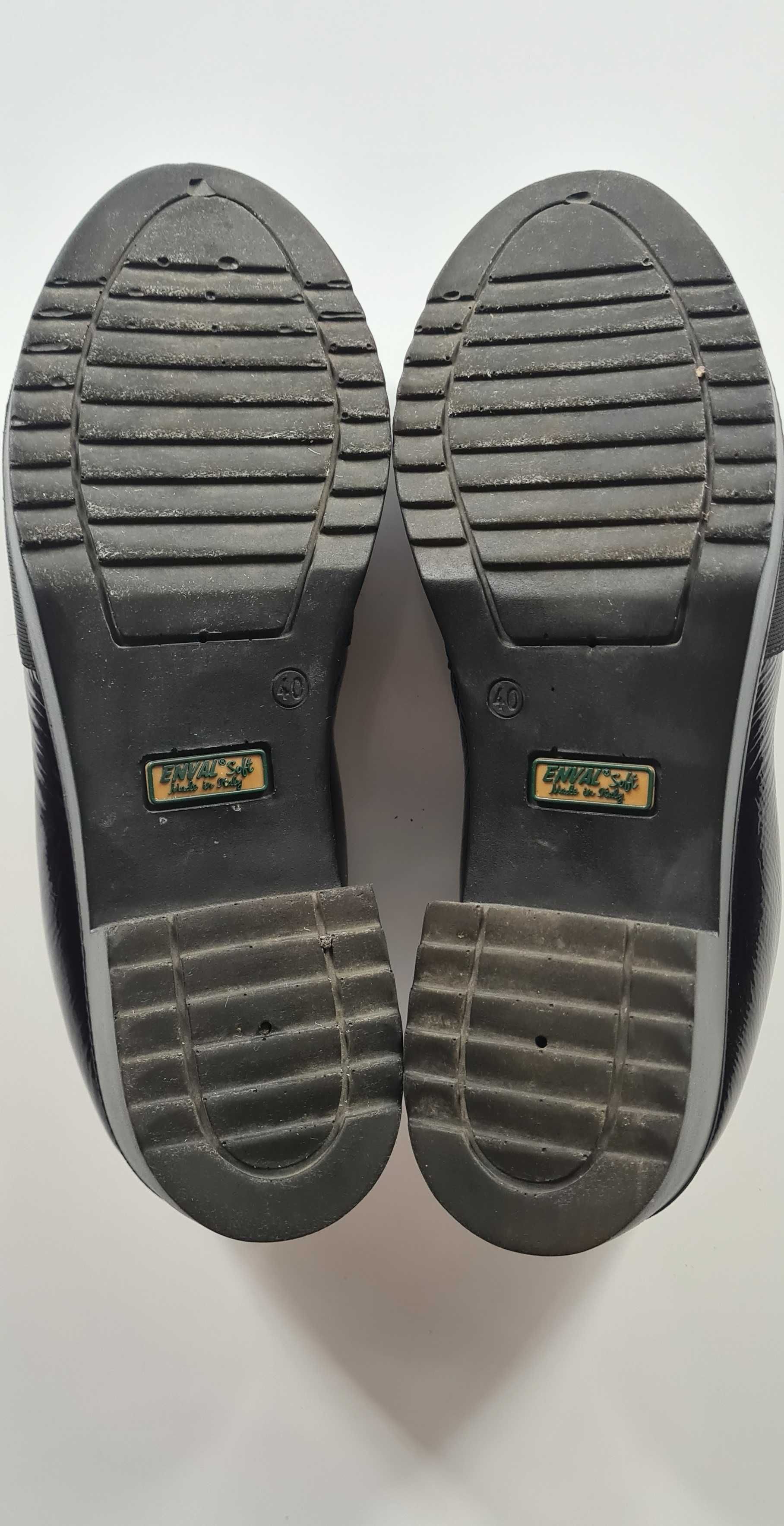 ENVAL SOFT Dekoltowe Buty Burgundowe Damskie r.40