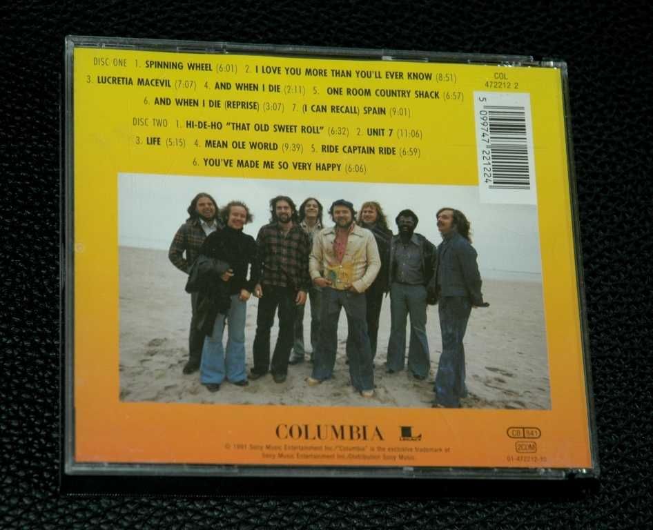 BLOOD, SWEAT & TEARS - Live & Improvised. 2xCD Box. 1991 Columbia.