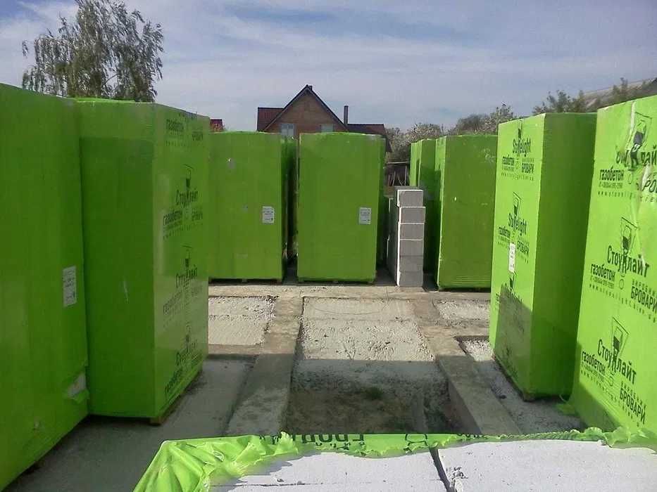 Газоблок Стоунлайт Stonelight 300х200х600 мм Д400/500 1-й і 2-й сорт