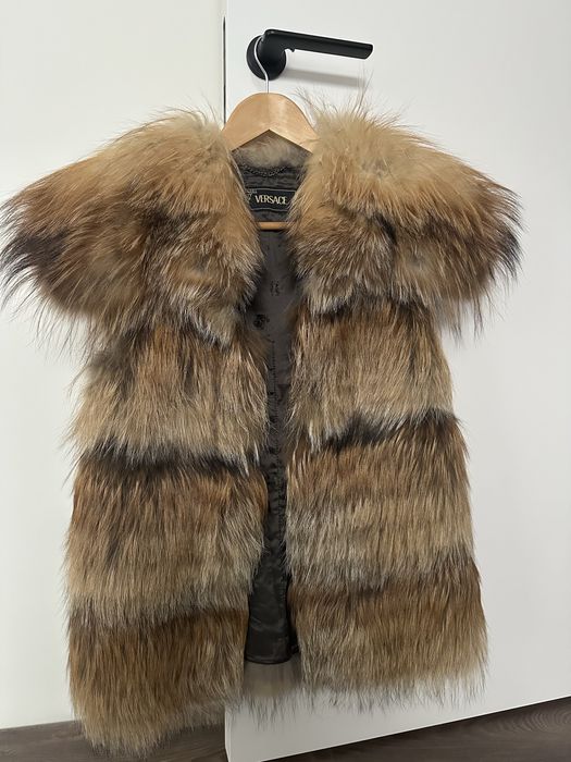 Жилет Versace хутро вінтаж оригінал