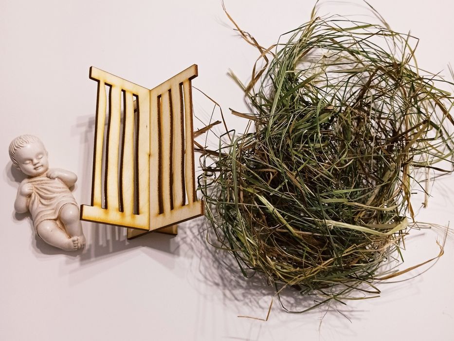 Żłóbek dzieciątko Jezus w żłóbku Jezusek Szopka Bożonarodzeniowa