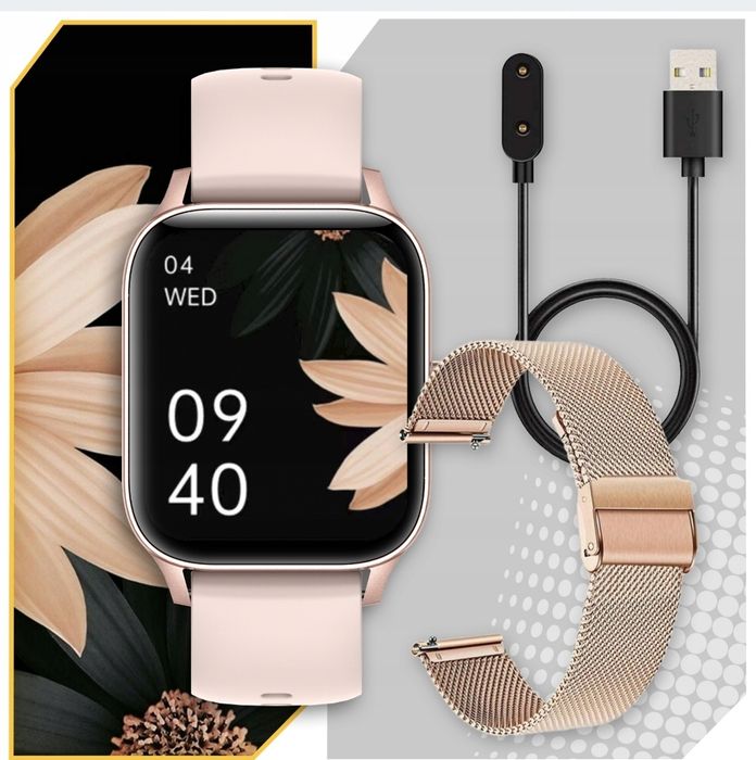 Smartwatch Zegarek Damski Polskie Menu Pl Rozmowy Powiadomienia