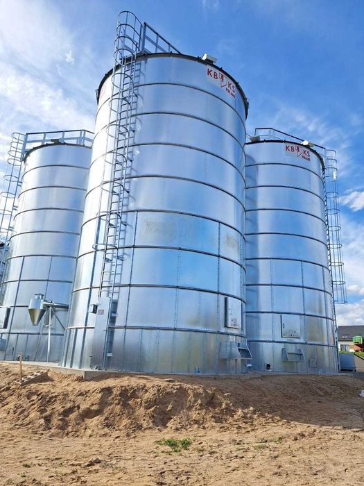 Silos płaskodenny 300t wentylacja KBKS POLAND PROMOCJA