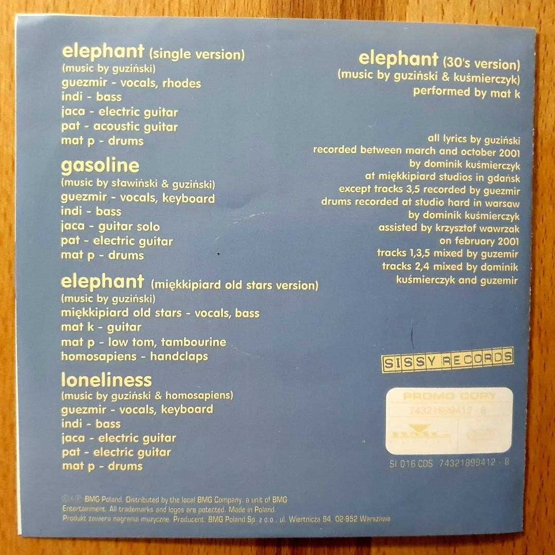 homosapiens (vocal Grzegorz "Guzik" Guziński) - "elephant" Promo CD