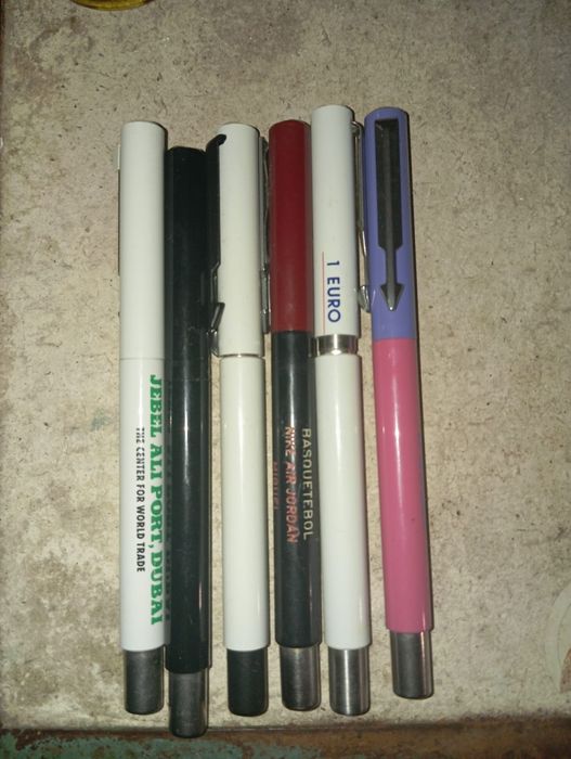 6 canetas Parker um sem aparo todas sem tinta