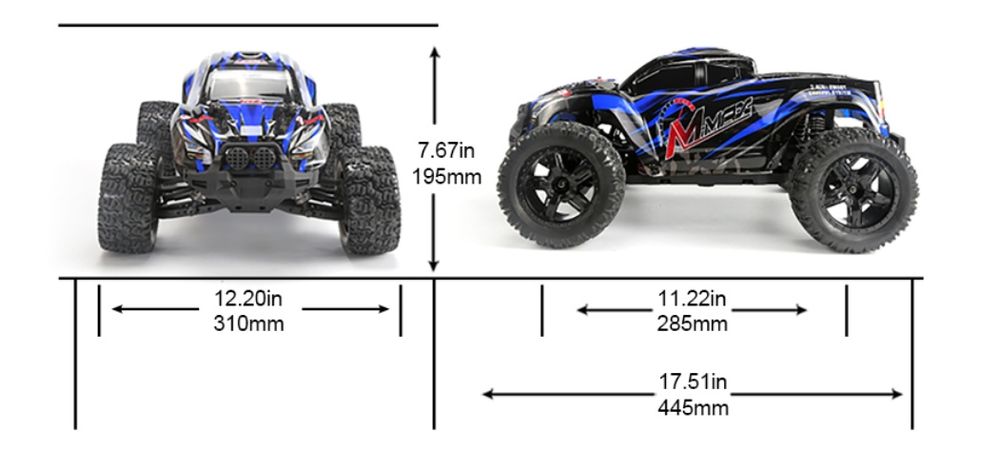 Машинка Remo Hobby M Max 1035 БК версія - Remo Hobby M Truck 1035