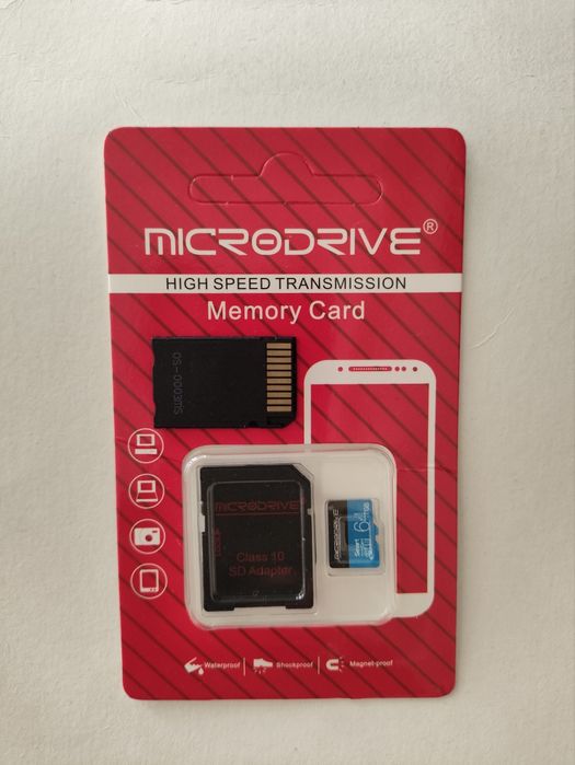Micro SD 64gb + adaptador Memory stick pro duo