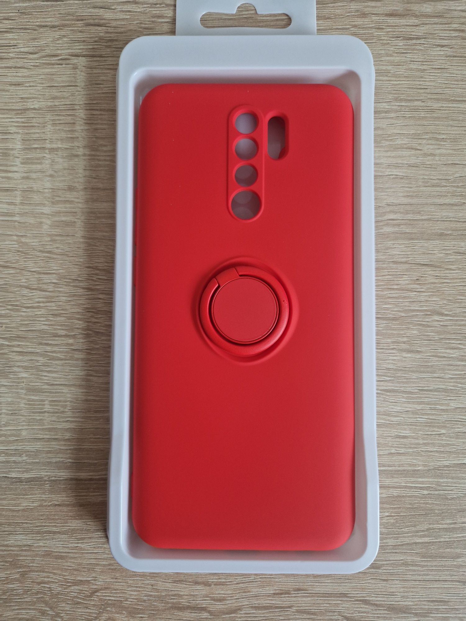 Etui Vennus Silicone Ring do Xiaomi Redmi 9 Czerwony