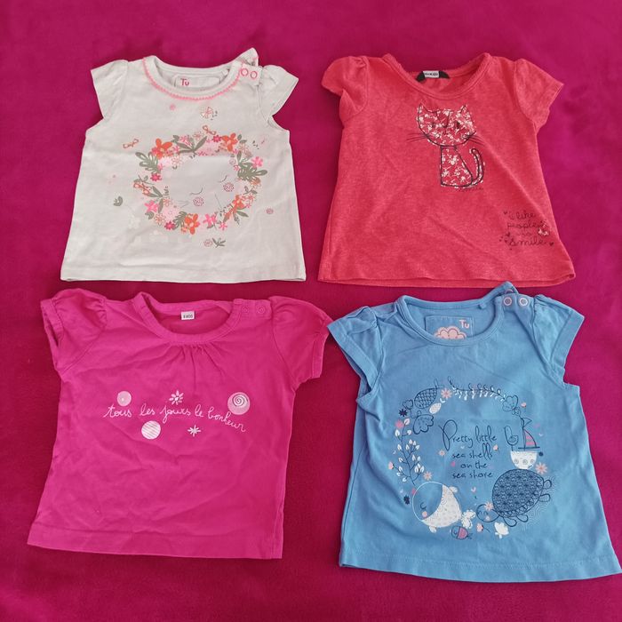 Bluzeczki zestaw 3-6 mc