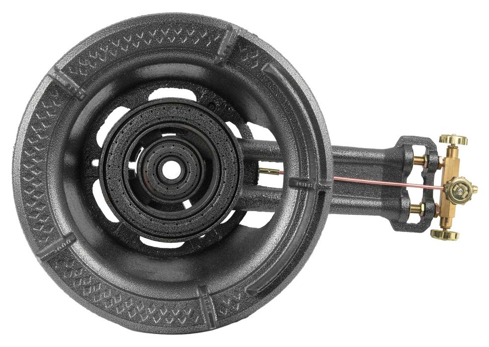 Газовая чугунная горелка WOK LONE STA 27 KB, 2 контура GH, ins600