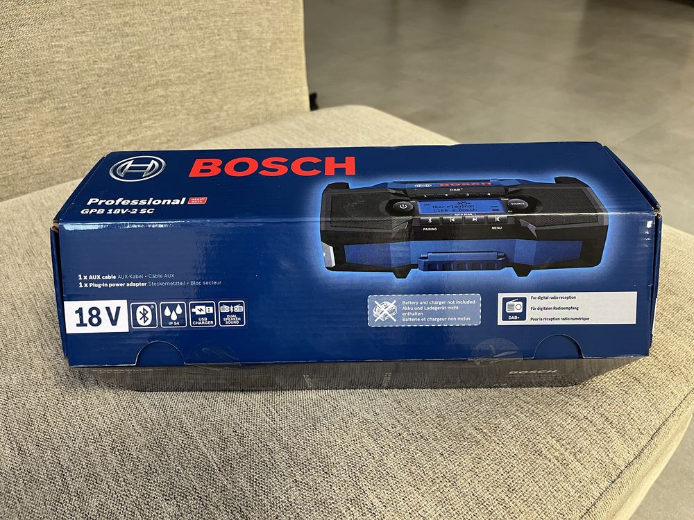 NOWE nie otwarte ! Radio Bosch GPB 18V-2 SC Bluetooth DAB+