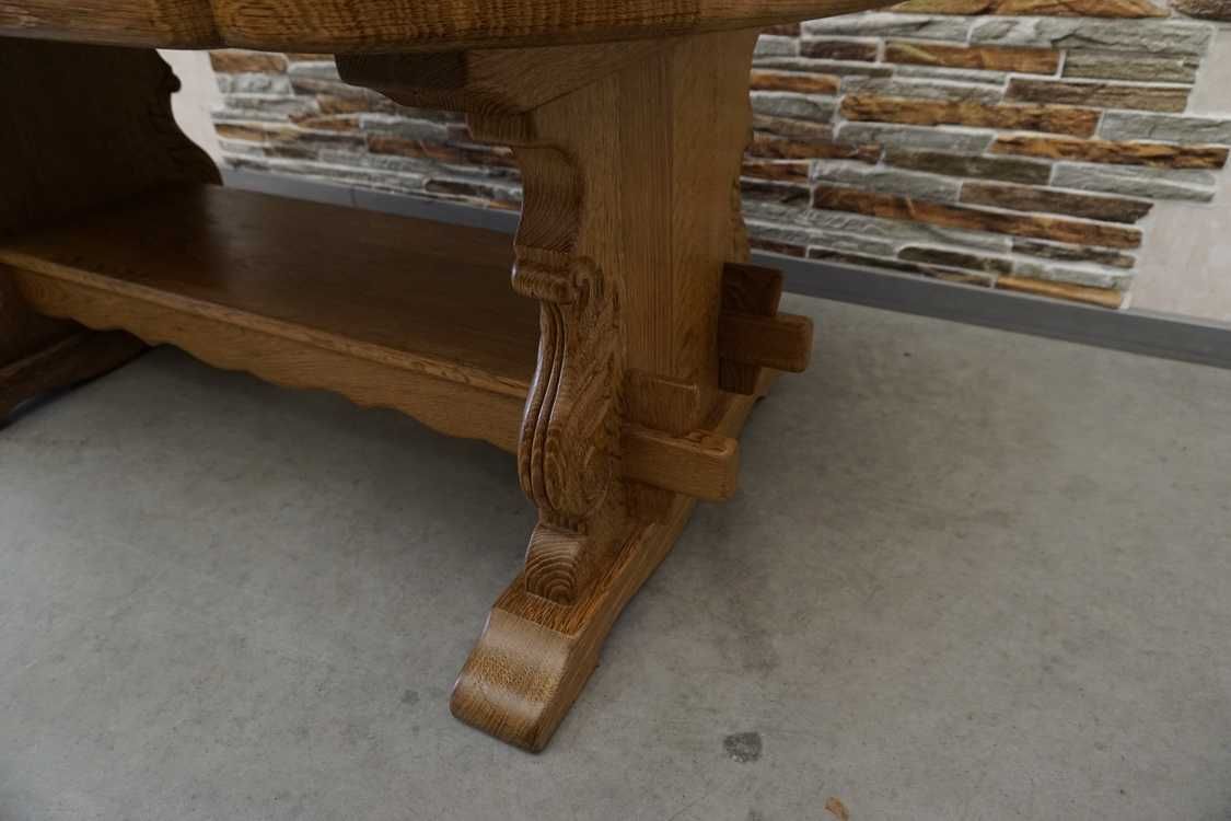 Ława ekstra Lity Dąb Gruba Stabilna Masywna szer. 140x78x60    (l-192)