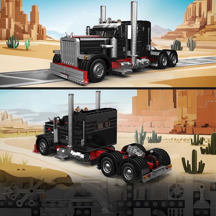mould king 10037 ciężarówka american truck klocki konstrukcyjne