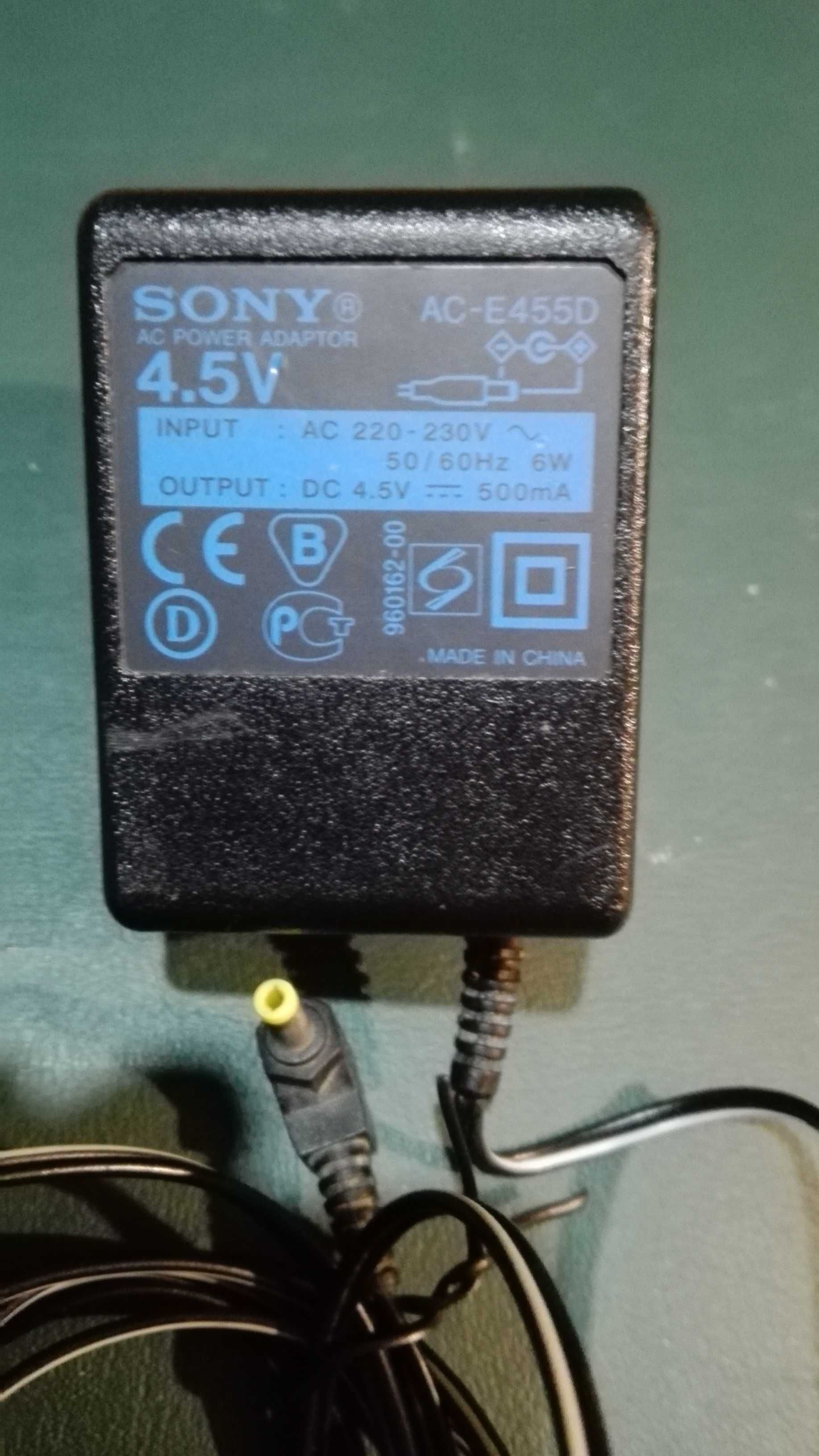 Sony Discman / Walkman 4.5v carregador/adaptador