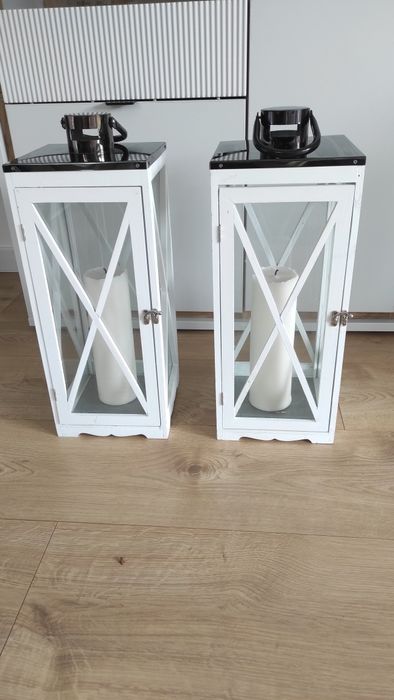 Latarnie ze świecą 50 cm