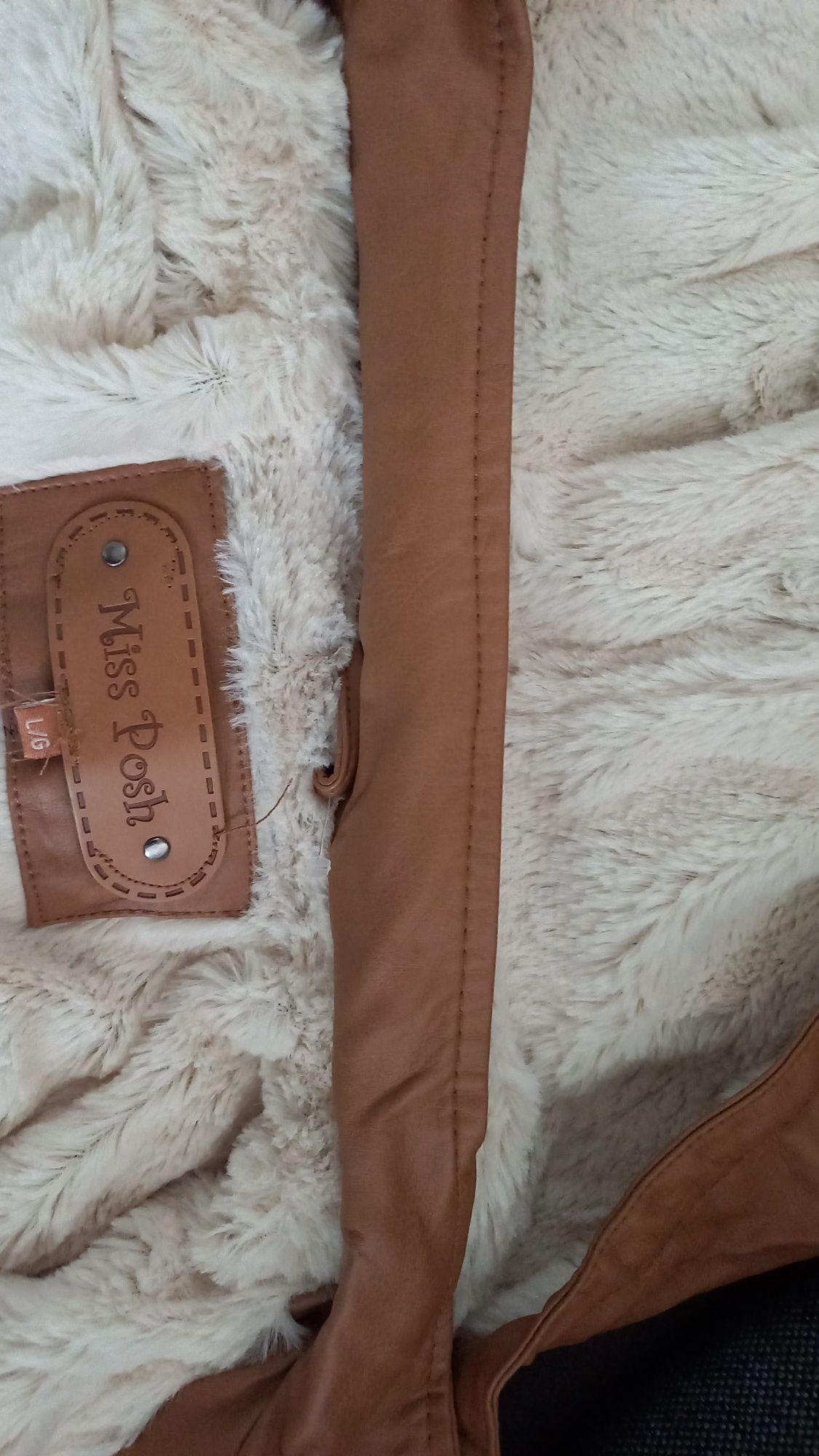 Nowa kurtka miss posh 100% vegan leather M -L viskoza mega mięciutkie