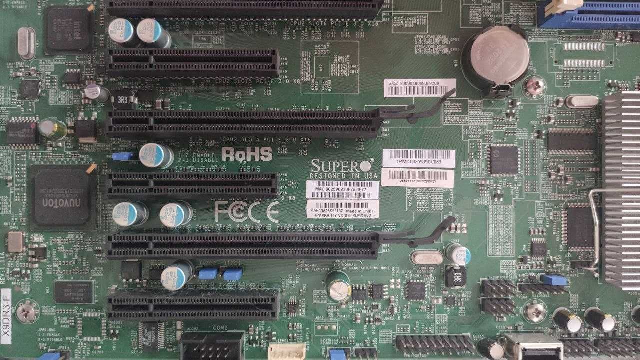 Стоечный сервер Supermicro Шасси: CSE-825 высотой 2U