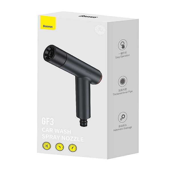 Baseus GF3 pistolet/myjka do auta ciemnoszara (CPGF)