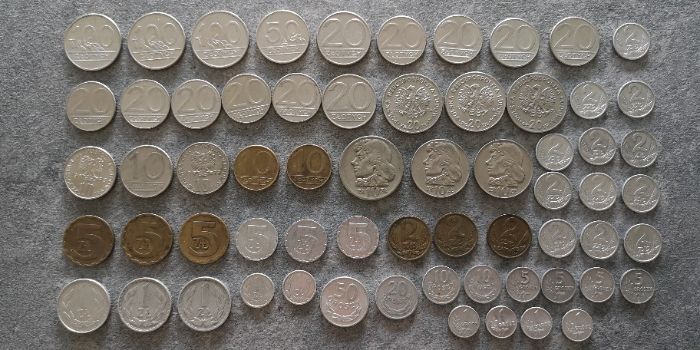 Polskie monety obiegowe z lat 49-90