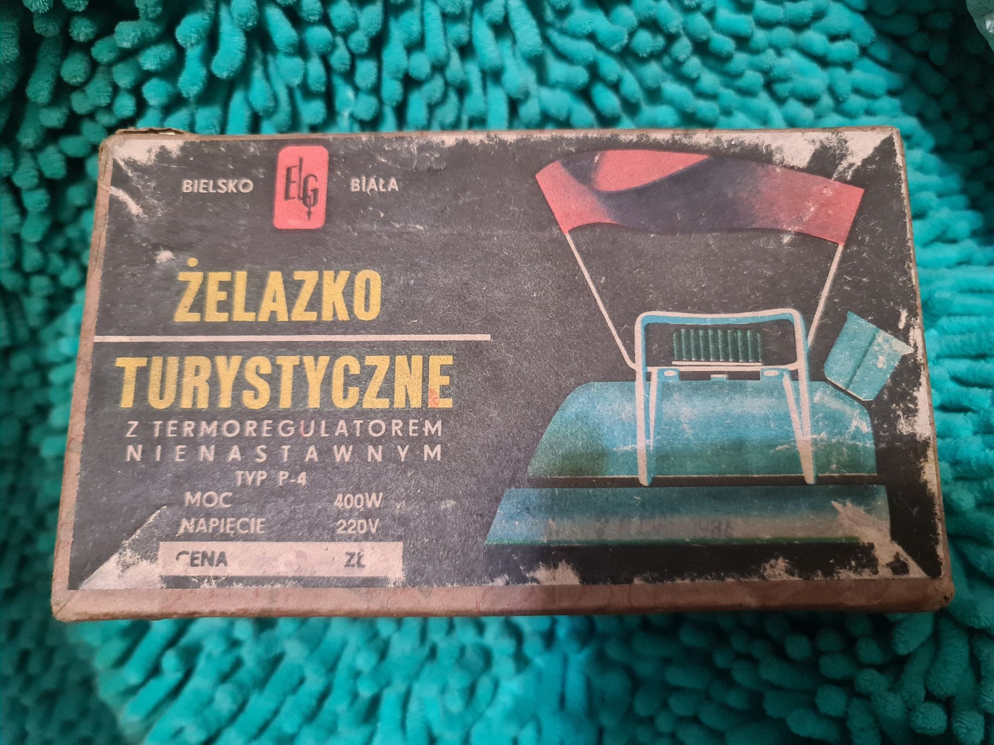 Stare żelazko turystyczne PRL zabytkowe żelazko turystyczne P-4 1982 r