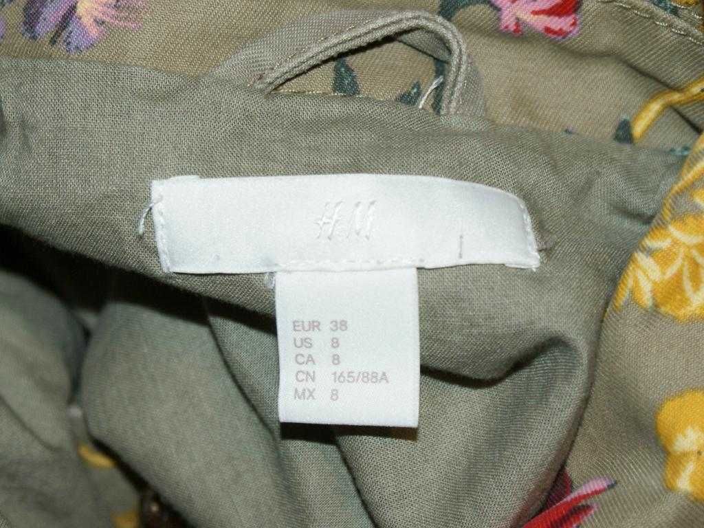 H&M kurtka damska eco wege Botanica roślinna khaki casual 38 M