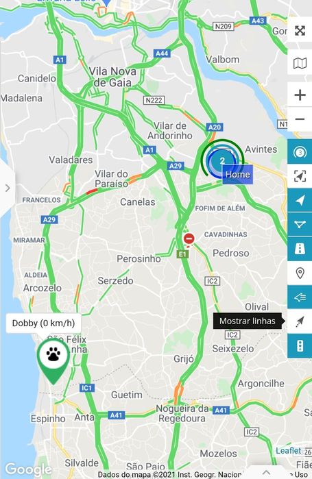 Localizador GPS SEM fios COM cartão