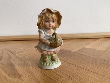 Figurka dziewczynka cottagecore vintage