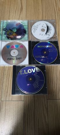 Płyty CD T-love, nie bei 10, popcorn hits 2003, spice, bad boys.