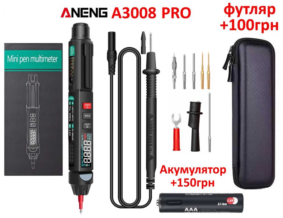 ANENG A3008 i A3008 PRO Гарантія Мультиметр ручка тестер